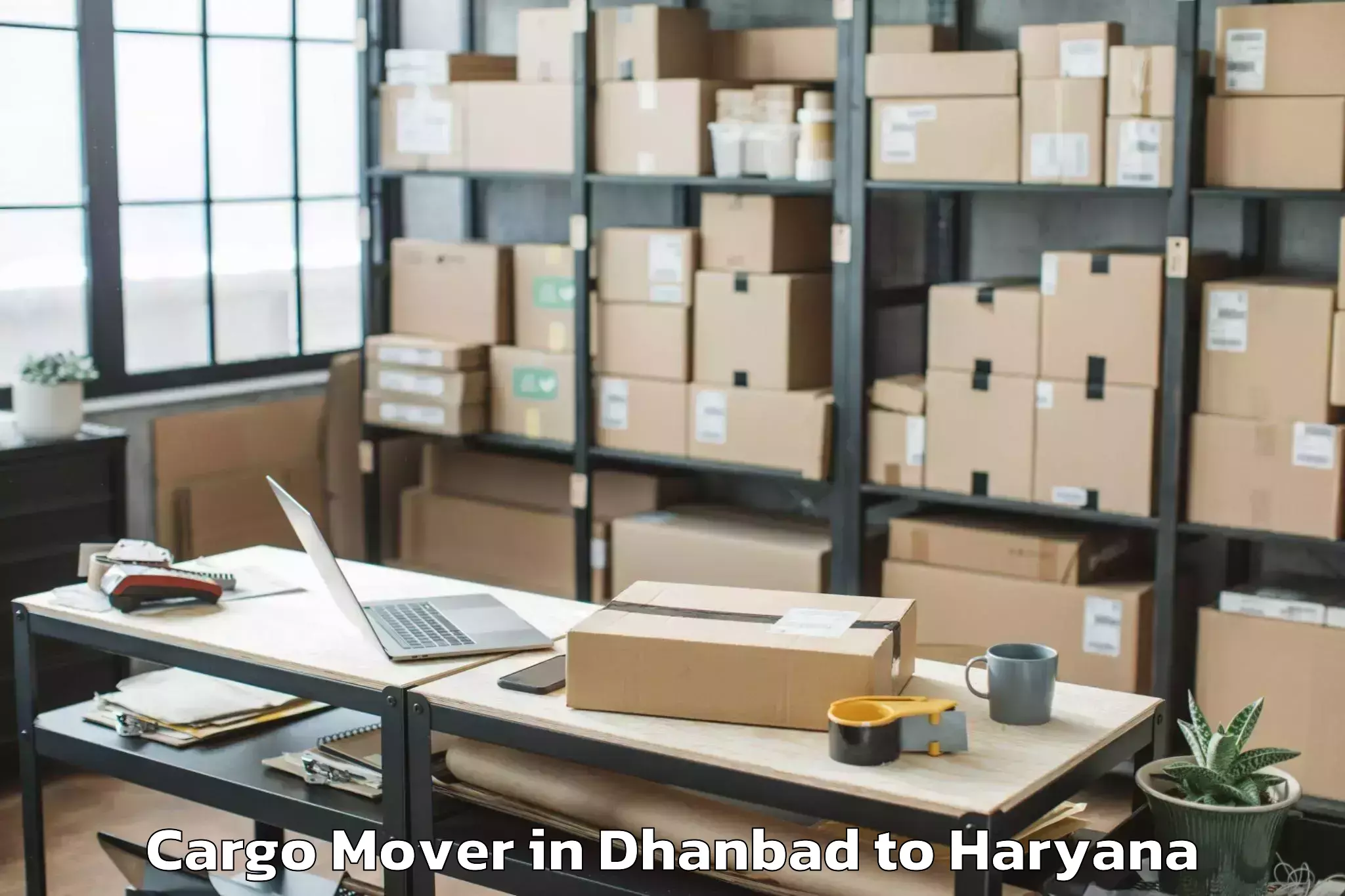 Book Dhanbad to Meham Cargo Mover Online